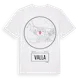 White t-shirt med Valla t-shirt