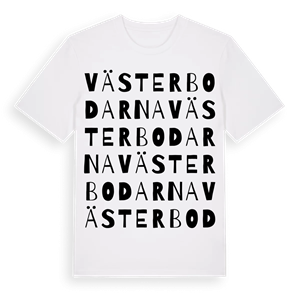 Västerbodarna ordlek t-shirt – ekologisk bomull t-shirt från Pinshirt