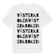 White t-shirt med Västerkroken ordlek t-shirt