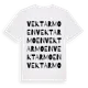 White t-shirt med Vektarmoen ordlek t-shirt