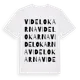 White t-shirt med Videlokarna ordlek t-shirt