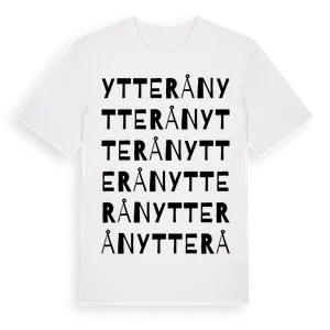 Ytterån ordlek t-shirt – ekologisk bomull t-shirt från Pinshirt