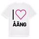 White t-shirt med Jag älskar Åäng t-shirt stort tryck