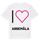 Jag älskar Abbemåla t-shirt stort tryck