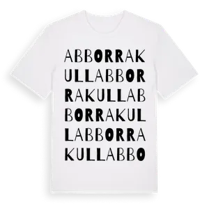 Abborrakull ordlek t-shirt – ekologisk bomull t-shirt från Pinshirt