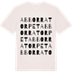 Vintage White t-shirt med Abborratorpet ordlek t-shirt