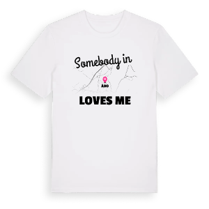 Någon i Åbo älskar mig t-shirt – ekologisk bomull t-shirt från Pinshirt