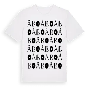 Åbo ordlek t-shirt – ekologisk bomull t-shirt från Pinshirt