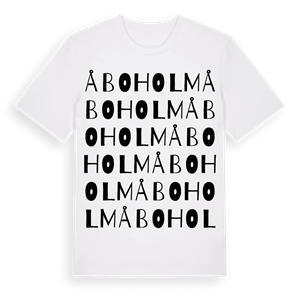 Åboholm ordlek t-shirt – ekologisk bomull t-shirt från Pinshirt