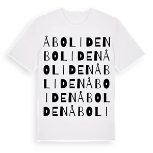 Åboliden ordlek t-shirt – ekologisk bomull t-shirt från Pinshirt