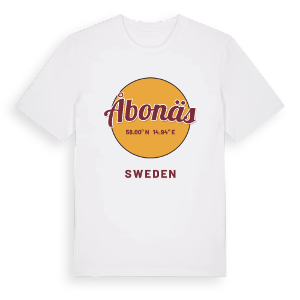 Åbonäs cirkel t-shirt – ekologisk bomull t-shirt från Pinshirt
