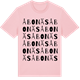 Pink Cotton t-shirt med Åbonäs ordlek t-shirt