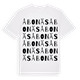 White t-shirt med Åbonäs ordlek t-shirt