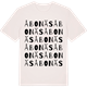 Vintage White t-shirt med Åbonäs ordlek t-shirt