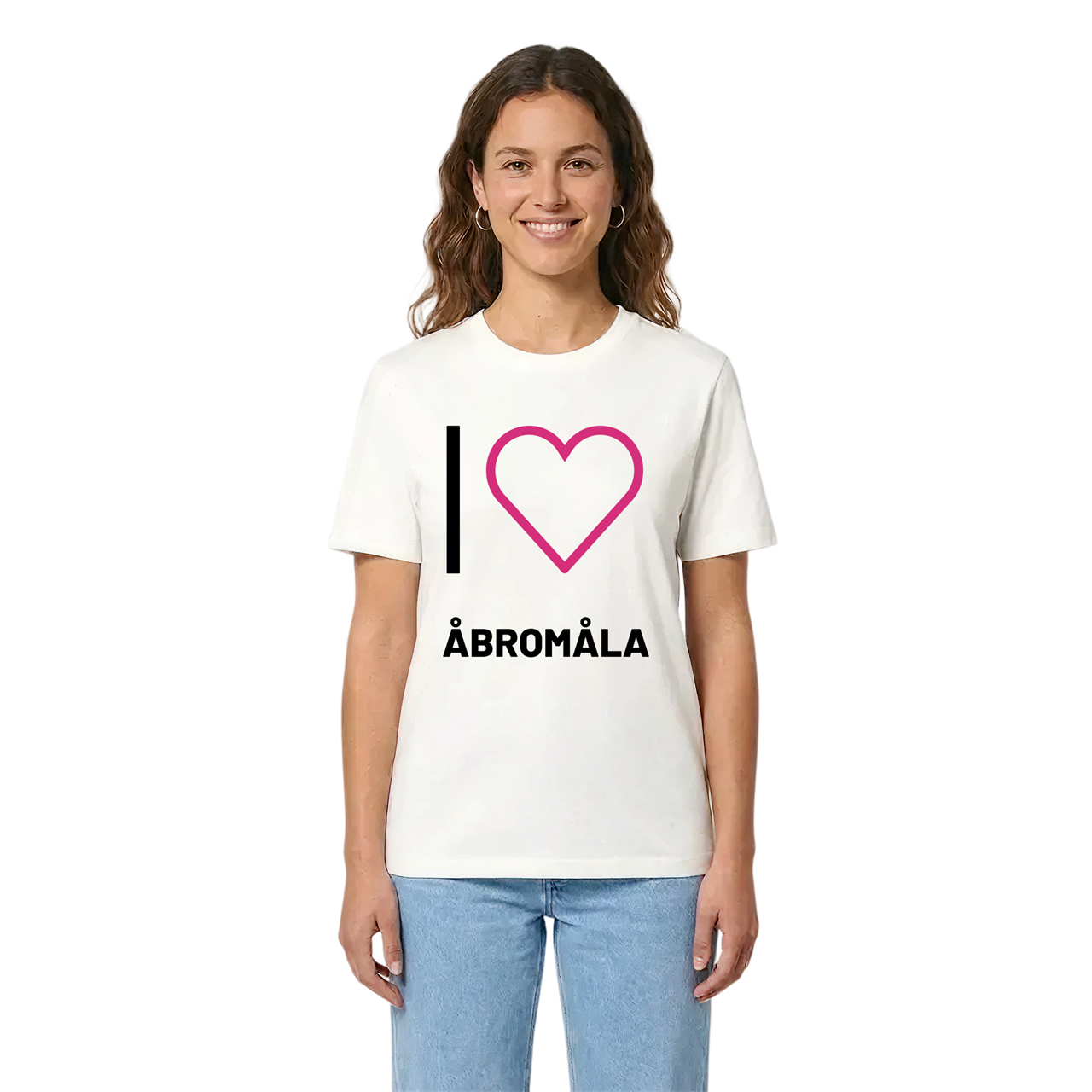 Jag älskar Åbromåla t-shirt stort tryck i miljö