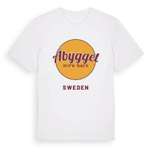 Åbygget cirkel t-shirt – ekologisk bomull t-shirt från Pinshirt