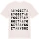Vintage White t-shirt med Åbygget ordlek t-shirt