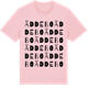 Pink Cotton t-shirt med Äddebo ordlek t-shirt