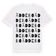 White t-shirt med Äddebo ordlek t-shirt