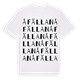 White t-shirt med Åfällan ordlek t-shirt