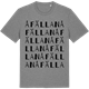 Mid Heather Gray t-shirt med Åfällan ordlek t-shirt