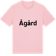 Pink Cotton t-shirt med Ågård fetstil t-shirt