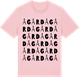 Pink Cotton t-shirt med Ågård ordlek t-shirt