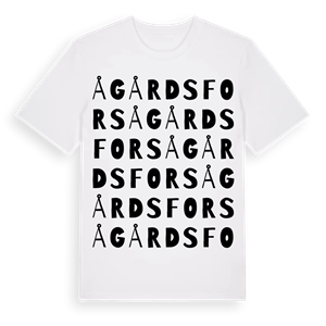 Ågårdsfors ordlek t-shirt – ekologisk bomull t-shirt från Pinshirt