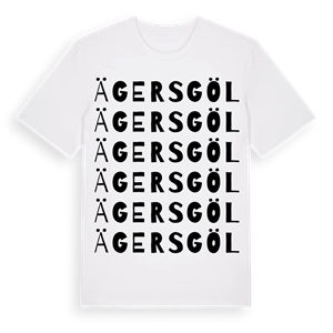 Ägersgöl ordlek t-shirt – ekologisk bomull t-shirt från Pinshirt