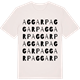 Vintage White t-shirt med Aggarp ordlek t-shirt