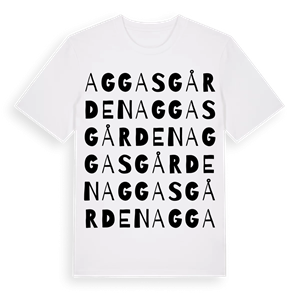 Aggasgården ordlek t-shirt – ekologisk bomull t-shirt från Pinshirt