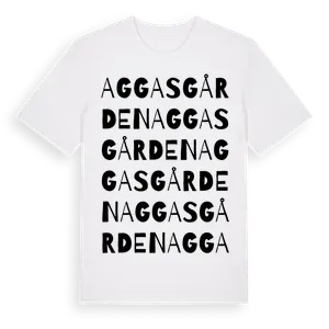 Aggasgården ordlek t-shirt – ekologisk bomull t-shirt från Pinshirt