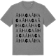 Mid Heather Gray t-shirt med Åhaga ordlek t-shirt