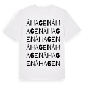 Åhagen ordlek t-shirt – ekologisk bomull t-shirt från Pinshirt