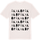 Vintage White t-shirt med Åkaköp ordlek t-shirt