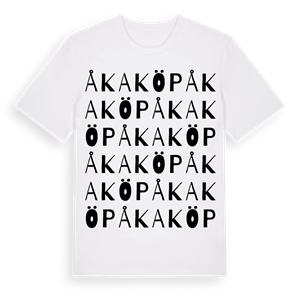 Åkaköp ordlek t-shirt – ekologisk bomull t-shirt från Pinshirt