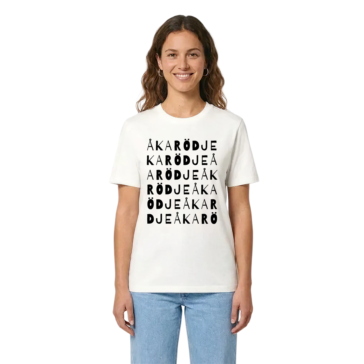 Åkarödje ordlek t-shirt i miljö