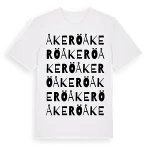 Åkerö ordlek t-shirt – ekologisk bomull t-shirt från Pinshirt