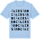 Blue Soul t-shirt med Åkersände ordlek t-shirt