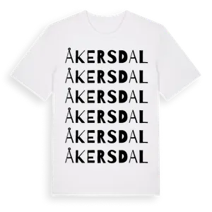 Åkersdal ordlek t-shirt – ekologisk bomull t-shirt från Pinshirt