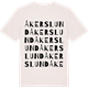 Vintage White t-shirt med Åkerslund ordlek t-shirt
