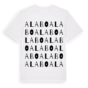 Alabo ordlek t-shirt – ekologisk bomull t-shirt från Pinshirt