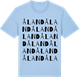 Blue Soul t-shirt med Åland ordlek t-shirt
