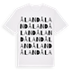 White t-shirt med Åland ordlek t-shirt