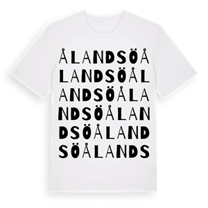 Ålandsö ordlek t-shirt – ekologisk bomull t-shirt från Pinshirt