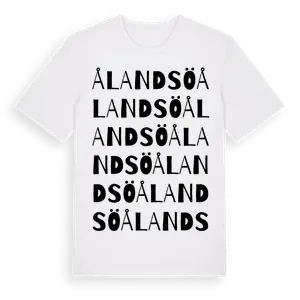 Ålandsö ordlek t-shirt – ekologisk bomull t-shirt från Pinshirt