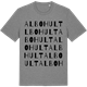 Mid Heather Gray t-shirt med Albohult ordlek t-shirt