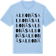 Blue Soul t-shirt med Albonäs ordlek t-shirt