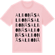 Pink Cotton t-shirt med Albonäs ordlek t-shirt