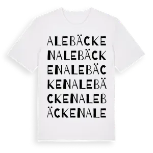 Alebäcken ordlek t-shirt – ekologisk bomull t-shirt från Pinshirt